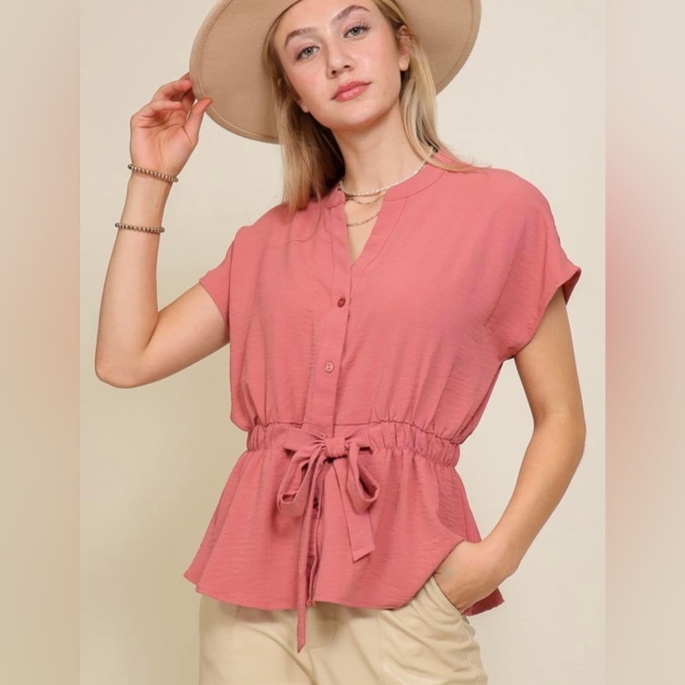 Timing Shortsleeve Top, size‎ Medium, Mauve